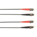 Black Box 1-m, ST-SC, 62.5-Micron, Multimode, PVC, Black Fiber Optic Cable - 3.28 ft Fiber Optic Network Cable for Network Device - First End: 1 x ST Male Network - Second End: 1 x SC Male Network - 1 Gbit/s - 62.5/125 &micro;m - Black FOCMR62-001M-ST